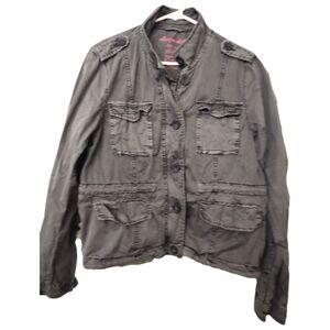Aeropostale Women's Gray Military Style Jacket